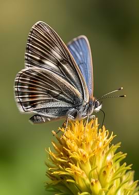 Butterfly on a yellow flower