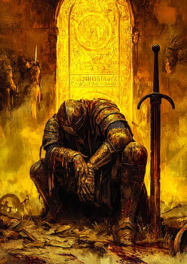 Knight in Golden Armor