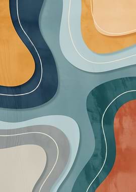 Abstract Wavy Shapes