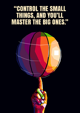 Basketball on Finger Quote