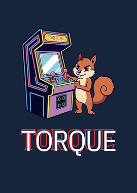 Squirrel Playing Arcade Game