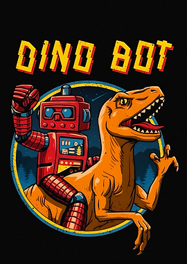 Dino Bot Robot Riding Dinosaur