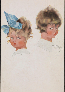 Two Children with Expressive Faces