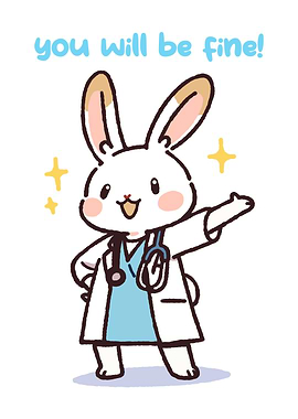 Doctor Bunny Encouragement Card