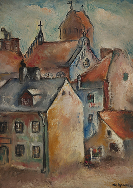 Impressionist Cityscape Painting