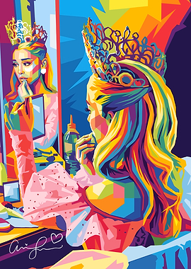 Riana Grande Wpap digital art