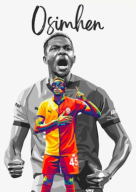 Osimhen Football Art