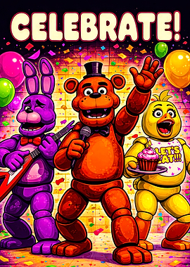 Five Nights at Freddy's Celebrate Poster