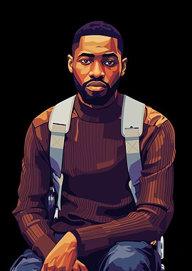 Portrait of a Dave with a backpack