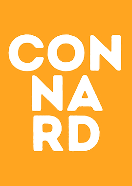 CONNARD – Minimal Typography Poster | French Word Art (“Mots Coupés”)
