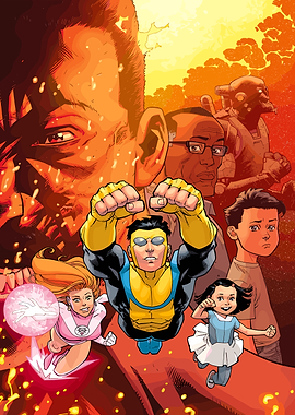 Invincible and Family Comic Cover