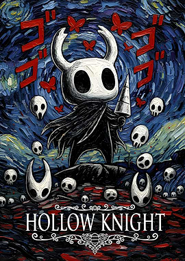 Hollow Knight Starry Night Painting