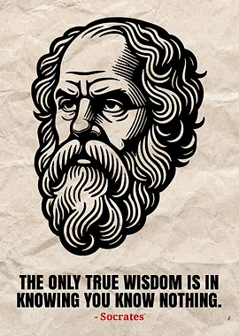Socrates Quote Poster