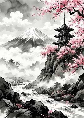 Eternal Zen: The Great Fuji Pagoda