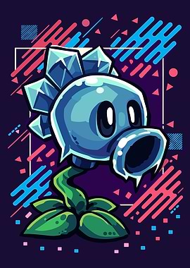 Ice Pea Shooter from Plants vs. Zombies