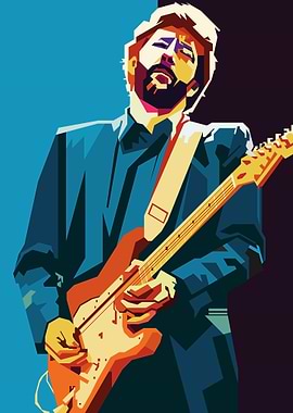Eric Clapton Playing Guitar