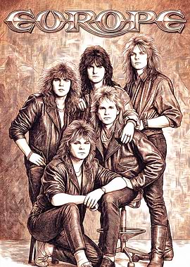 Europe Band 80s Leather Jackets