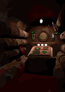 Submarine Interior Control Room