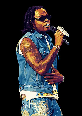 Gunna Performing with Microphone