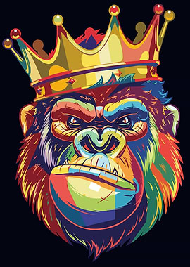 King Gorilla Pop Art