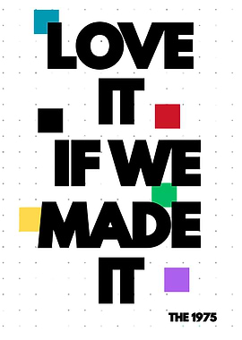 The 1975 Love It If We Made It Poster