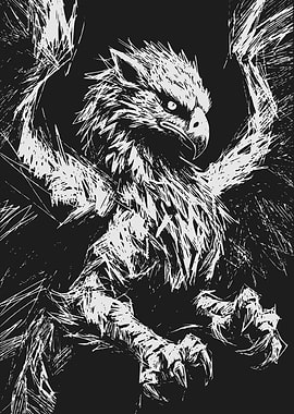 Griffin with Sharp Claws