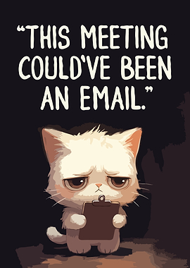 Grumpy Cat Meeting Email