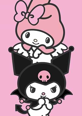 My Melody and Kuromi Stacked