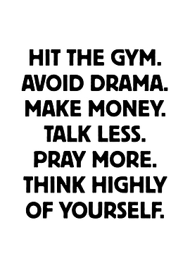 Motivational Text Art