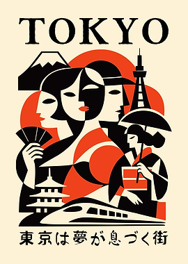 Tokyo Travel Poster