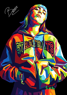 Billie Eilish Pop Art Portrait