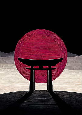 Torii Gate at Sunset