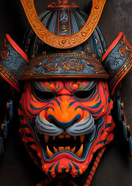 Samurai Tiger Mask Helmet