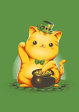 Irish Lucky Cat