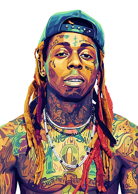 Lil Wayne Pop Art Portrait