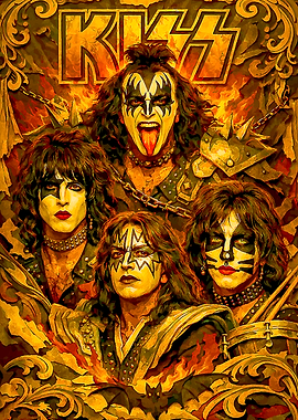KISS Band Members in Costume