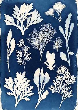 Cyanotype Seaweed Collection