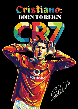 Cristiano Ronaldo Pop Art Poster