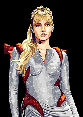 Pop Art Portrait of Lisa