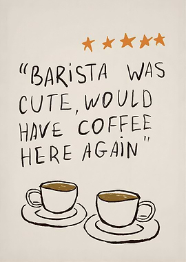 Funny Coffee Review with Stars