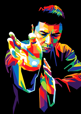 Donnie Yen Pop Art Portrait