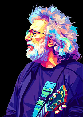 Pop Art Portrait of Jerry Garcia