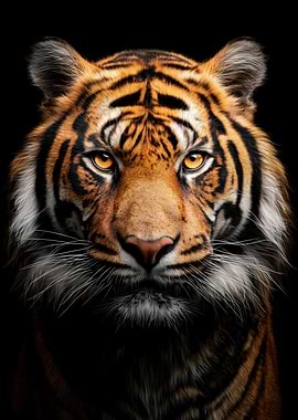 Close-up Tiger Portrait