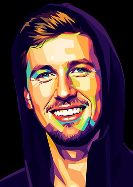 Alan Walker Pop Art Portrait