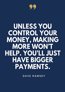 Dave Ramsey Money Control Quote