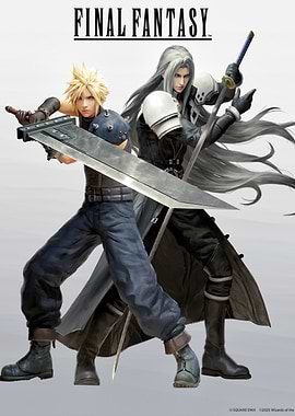 Final Fantasy Cloud and Sephiroth