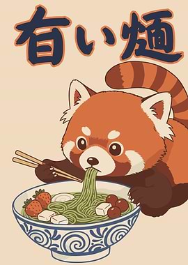 Red Panda Ramen Time