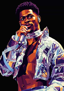 Lil Nas X Pop Art Portrait