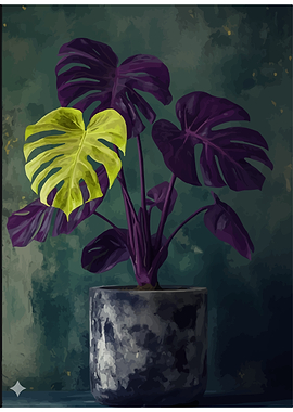 Monstera Plant in a Potted Plant