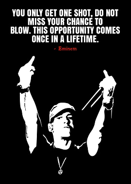 Eminem Motivational Quote Poster